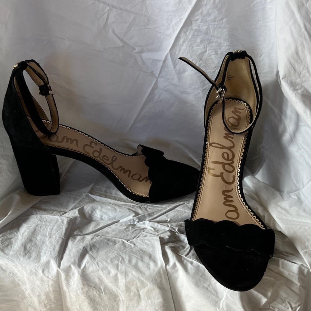 Sam Edelman Black Suede Heels